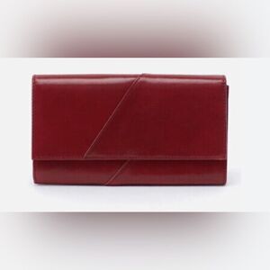 NWOT hobo  charter  Cardinal Red leather wallet